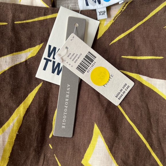 Whit Two banana print linen shift dress - Picture 4 of 6